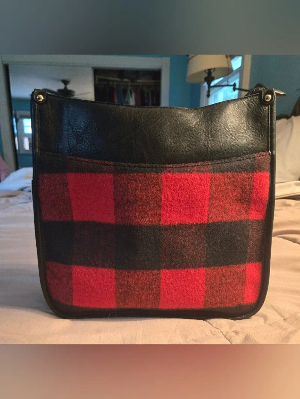 Jenn & Co NWT Plaid Crossbody With Guitar Strap